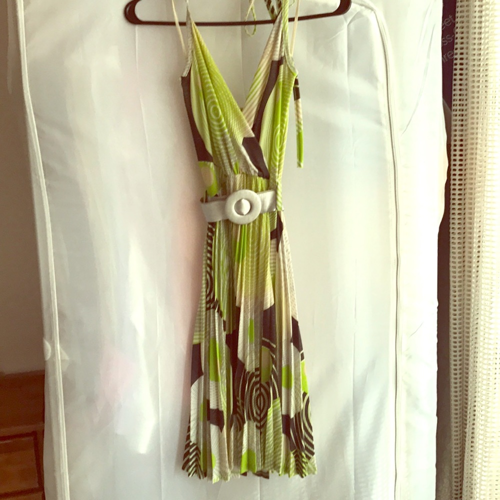 Flouncy Lime Green Dress